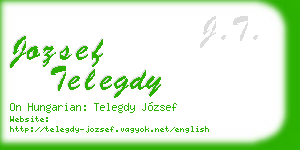 jozsef telegdy business card
